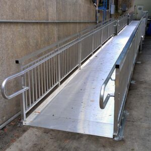 ADA Wheelchair Ramp Installation - Upside Installation