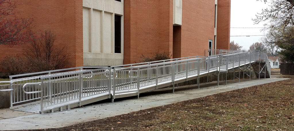 Marshall County School’s Long Straight Access Ramp and Stair