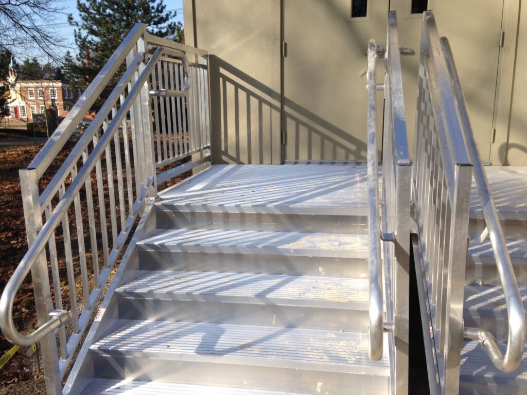 Double Modular Stairs Installation