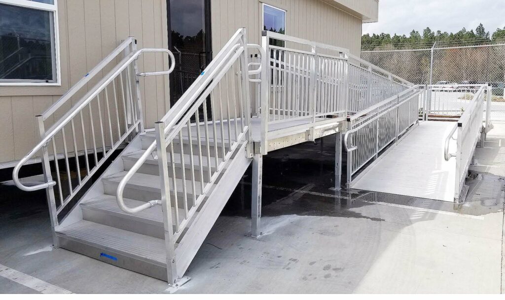 Modular Stairs and Wheelchair Ramp Installation in Bloomingdale