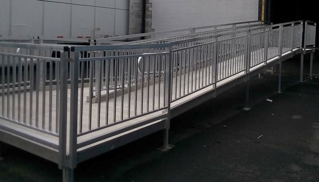 Long Wheelchair Ramp Installation