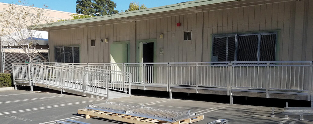 Wheelchair Ramp and Platform Run for Modular Building