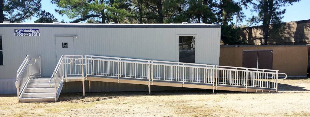 Modular Wheelchair Ramp and Stairs Installation