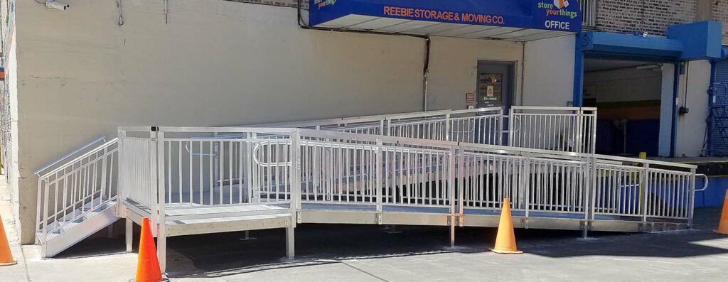 Wheelchair Ramp and Stairs Installation for Reebie Storage