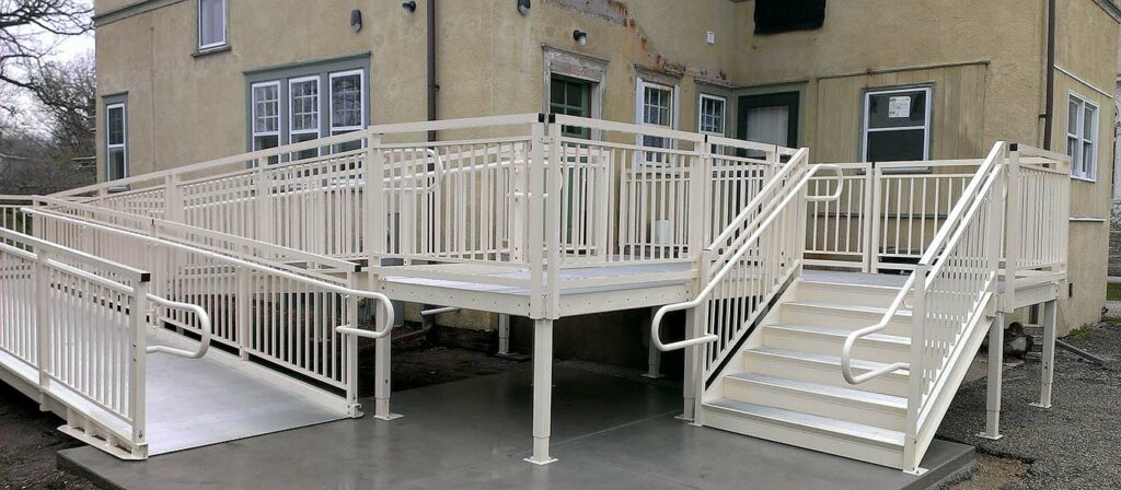 Wheelchair Ramp and Stairs For Rock County Historical Society
