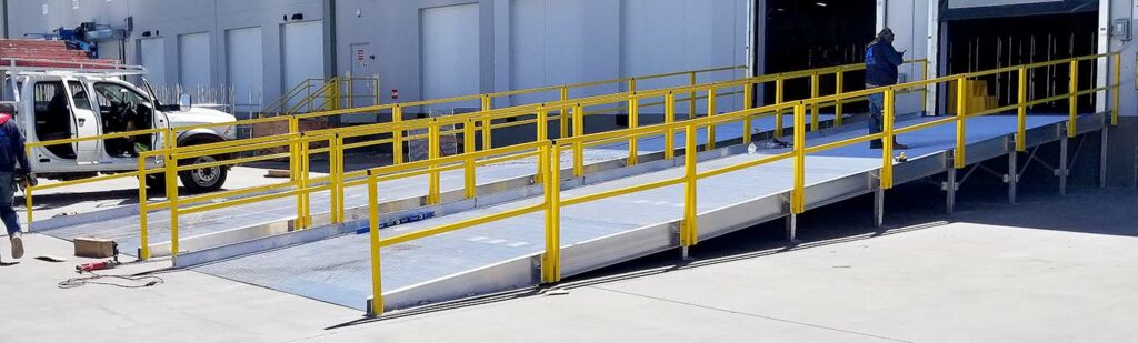 Amazon Warehouse Loading Dock Ramp YellowGate Installation