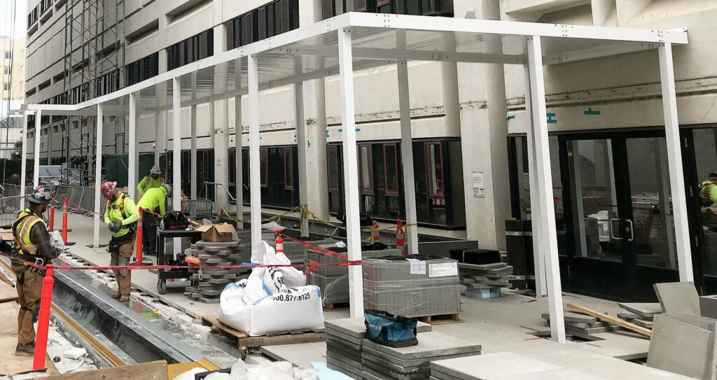 APEX Walkway Canopy Installation for UC Hastings Law Office