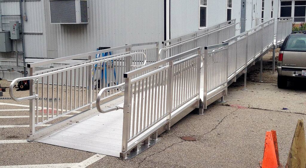 Longer APEX System Wheelchair Ramp Install Loveland Middle School