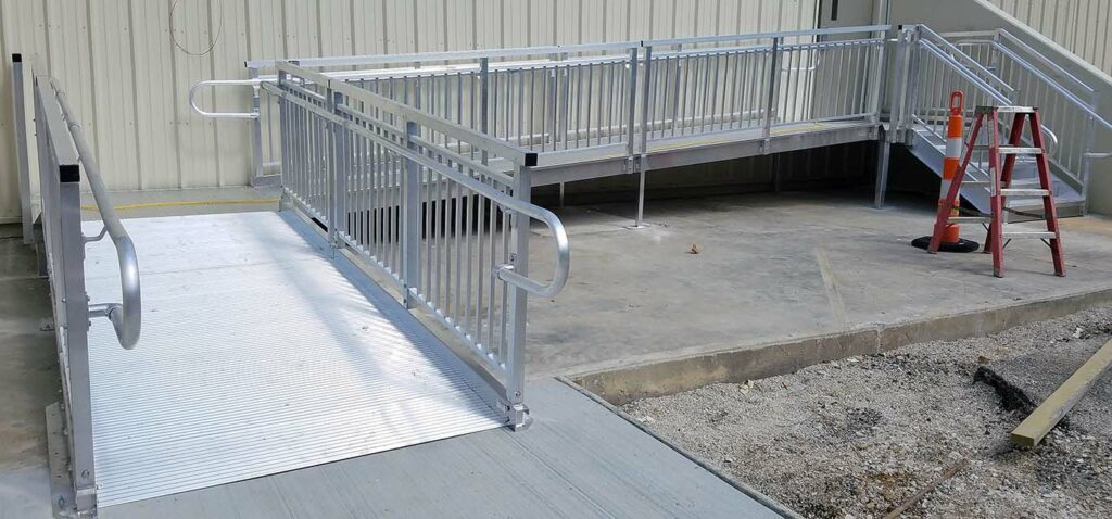 Installed ADA/IBC APEX Parking Access Ramp Crane, IN