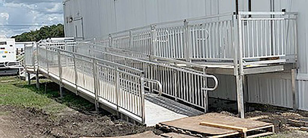 Long Ramp Installation for Kitchen Corps in Lakeland