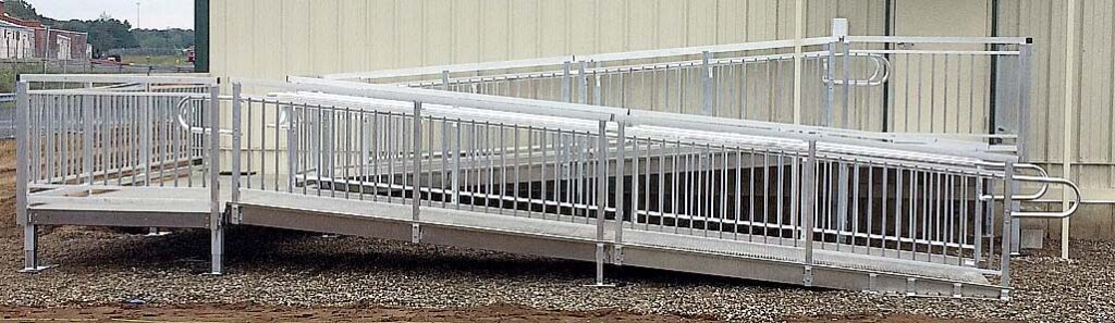 Modular Building with Installed APEX Switchback Ramp CT