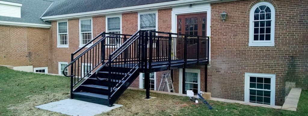 Powdercoated APEX Stairs Install at Broomall RP Church