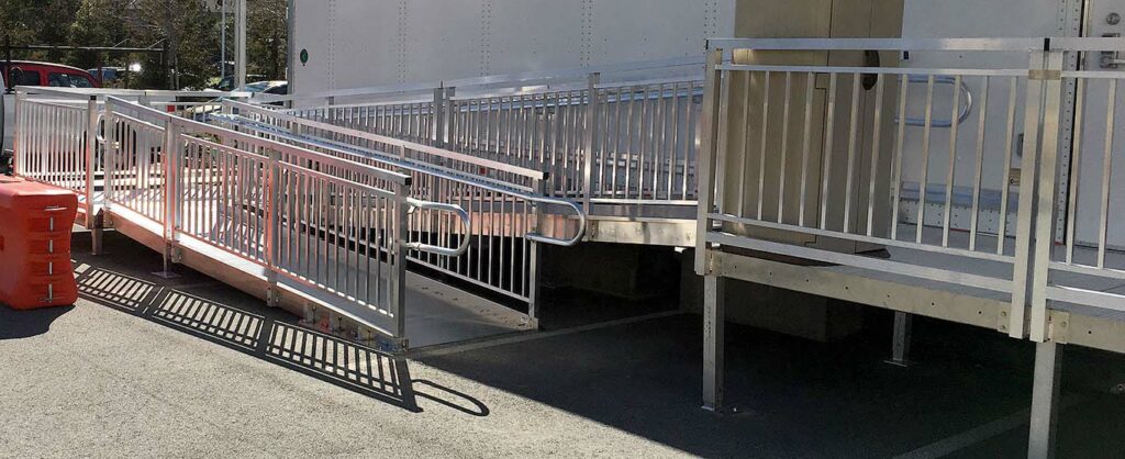 APEX Mobile Unit Ramp Installed for Wheelchair Users