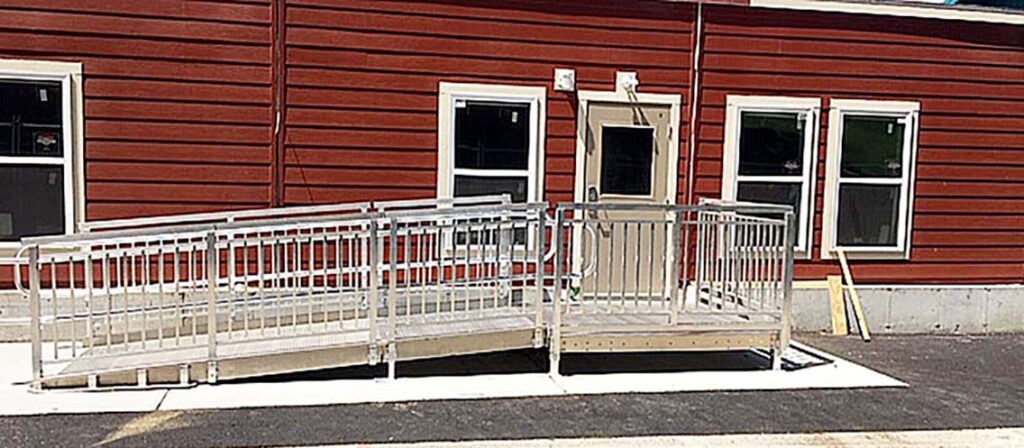 Wheelchair Ramp Installation for an Academy School in Weymouth, MA
