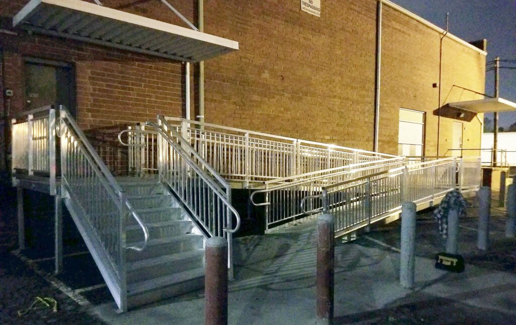 APEX Ramp and Stairs Installed at Dodson Chatman, Burlington NC