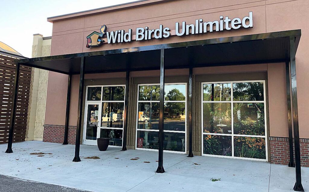 Overhead APEX Canopy Installed for Wild Birds Unlimited