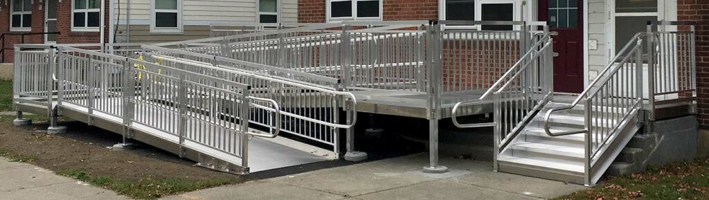 APEX Switchback Ramp Installation for Housing Authority Office, MA