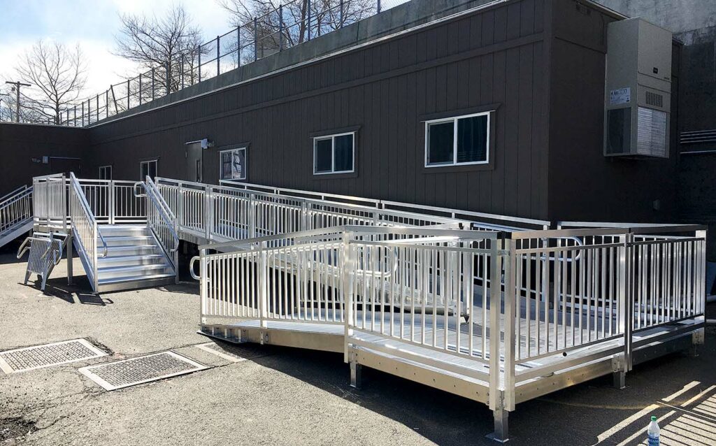 APEX System Stairs and Ramp Install at an Amtrak in New Haven, CT
