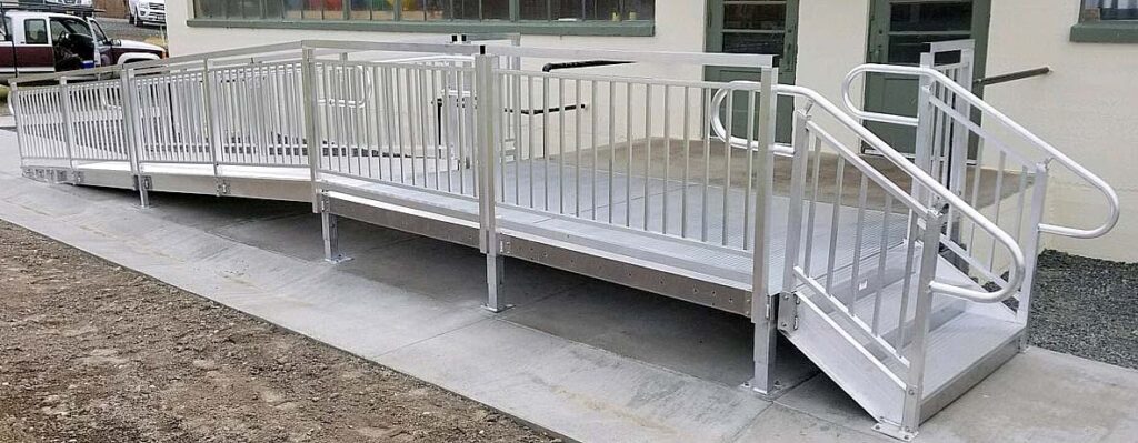 Long APEX Ramp & Stairs Installation for School