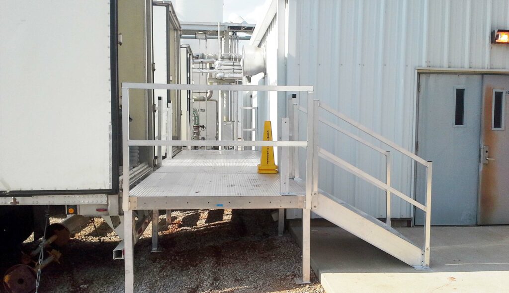 Industrial Stair with Platform Run for Hexcel West