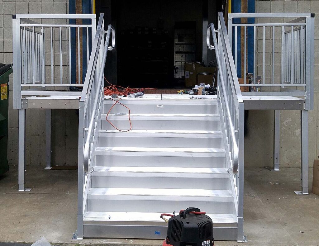 ADA APEX Stairs Installed at Warehouse