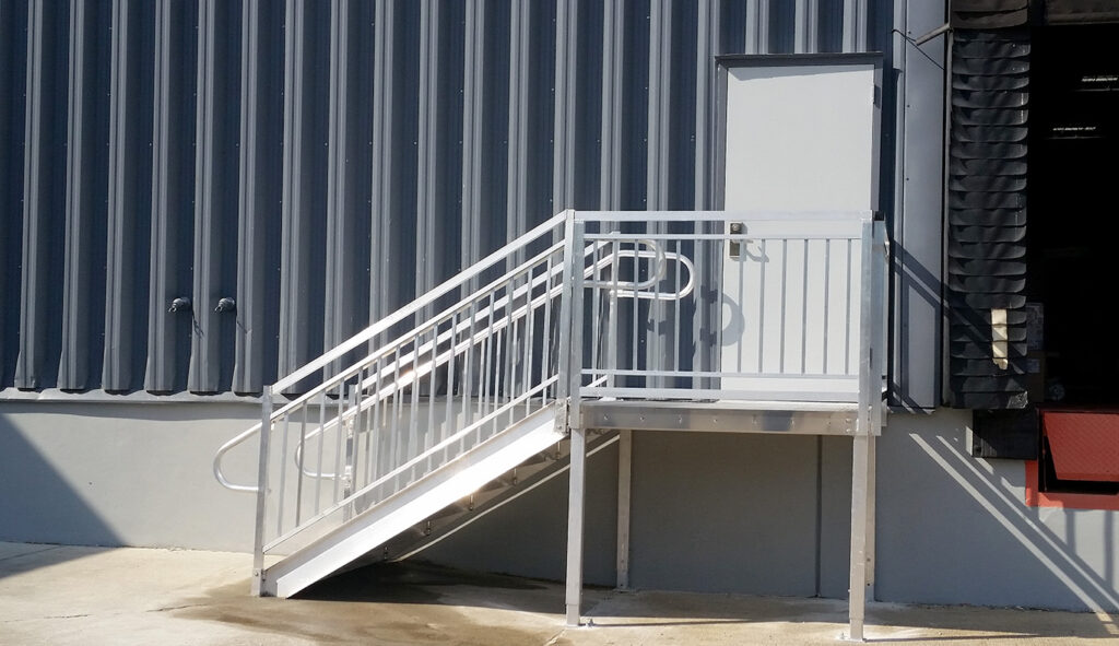 Warehouse Side Approach Dock Stairs