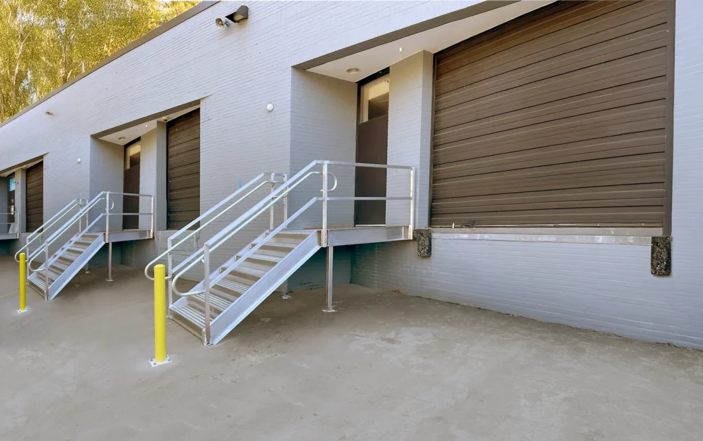 Loading Dock Personnel Access Door Stair Installation