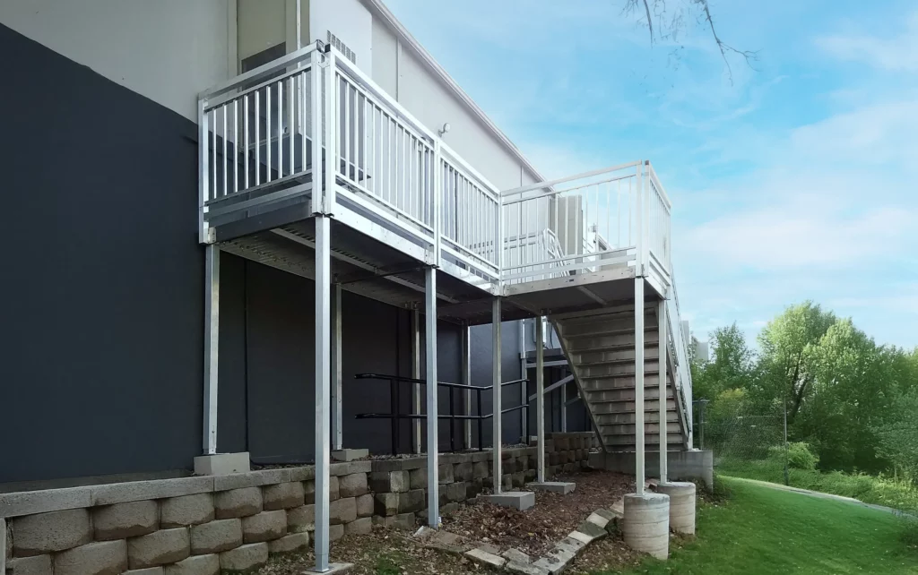 ADA Stair Tower and Platform Walkway for Veteran Affairs