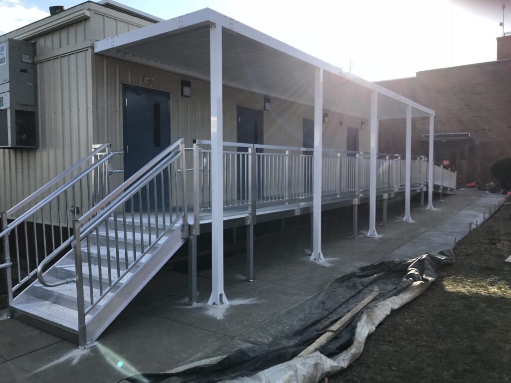 ADA Step, Platform, Ramp and Canopy System for St Luke Beavercreek, OH