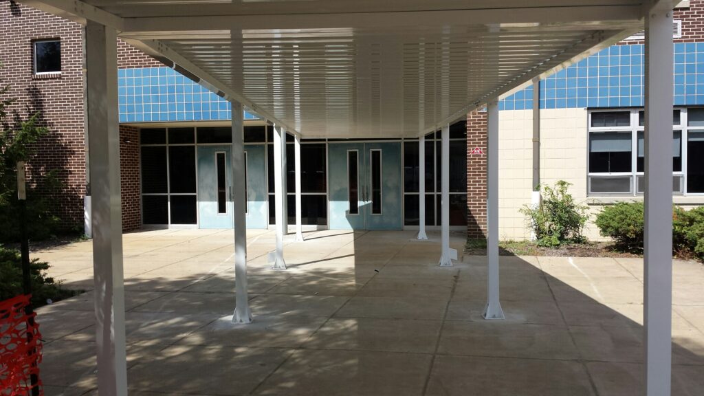 Canopy Installation for North Penn Montgomery Elementary, North Wales, PA