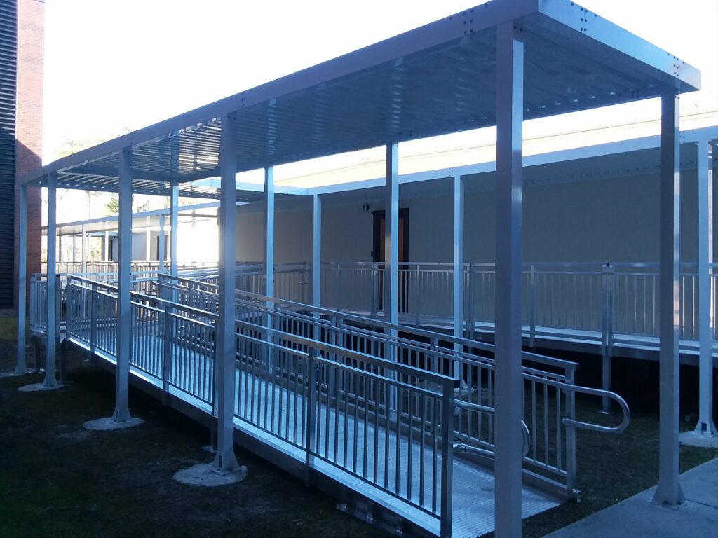 Canopy and Wheelchair Ramp Installation in Camp Lejeune, NC