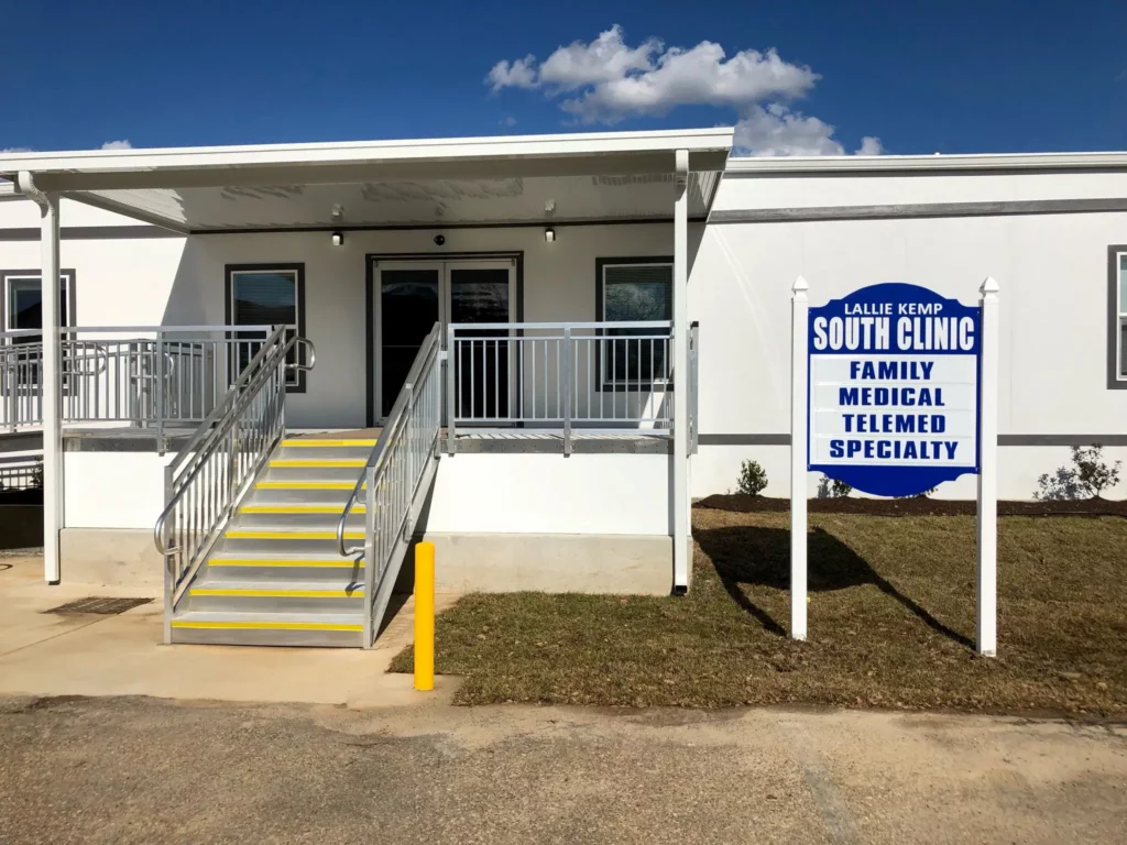 Medical building stair installation