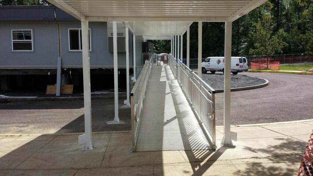 Wheelchair Ramp and Canopy Installation for North Penn Montgomery Elementary