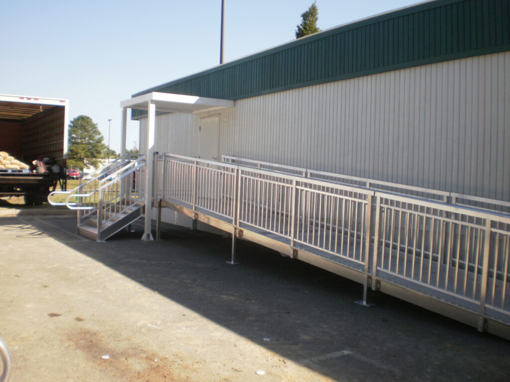 Entry Stair, Canopy and Wheelchair Ramp Installation