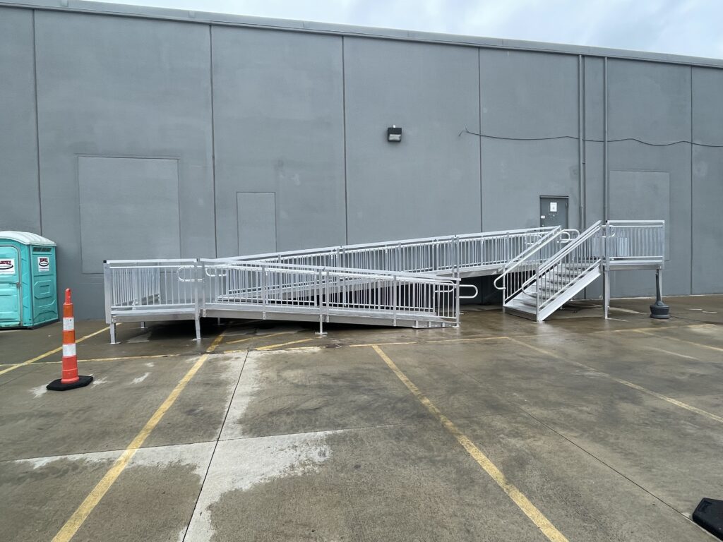 Wheelchair Ramp and Entry Stairs Installation for 3MK Construction