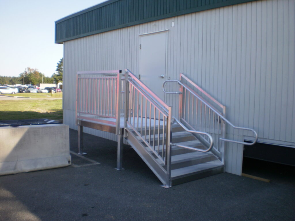 Entry Stairs Installation of Modular Genius