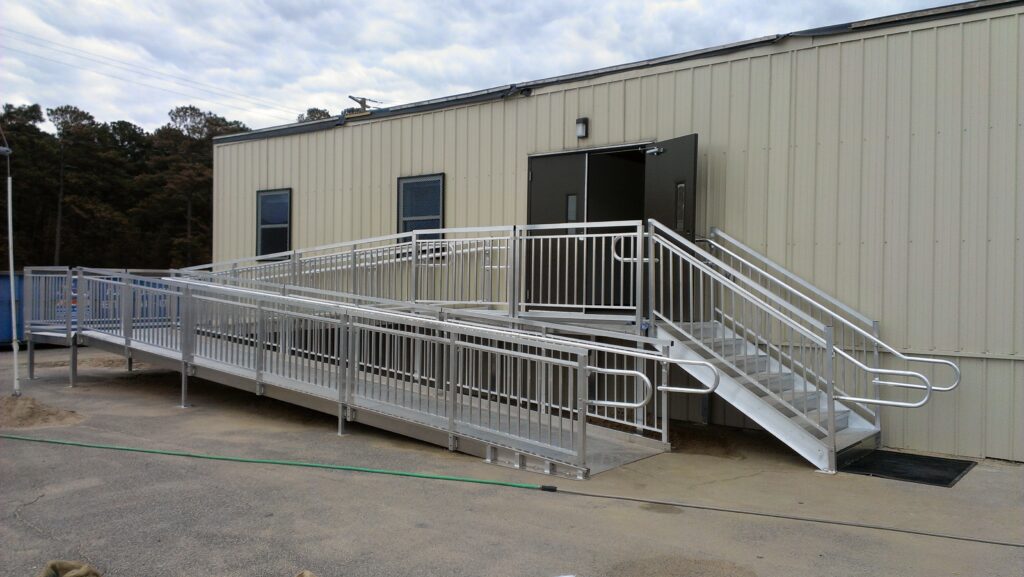 Entry Stairs and Wheelchair Ramp Installation for Fort Story, VA