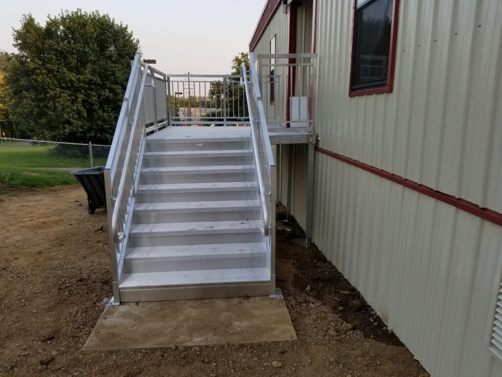 Entry Stairs Installation for Cetronia Elementary School in Allentown, PA