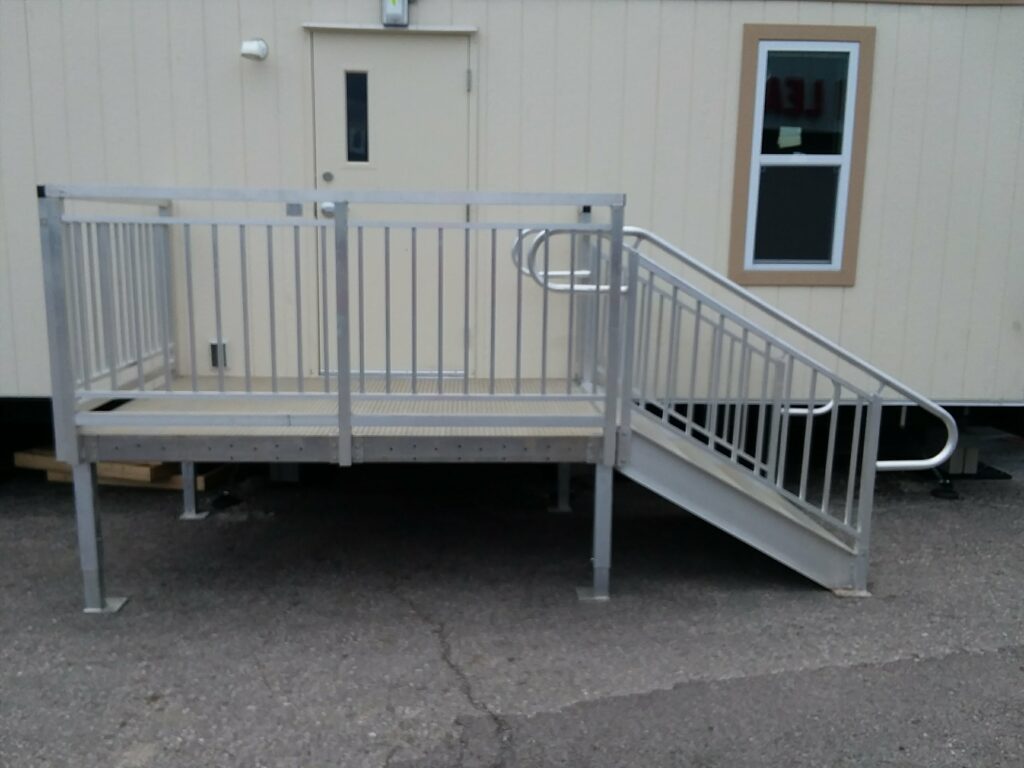 Entry APEX Stairs Installation for Satellite Shelters