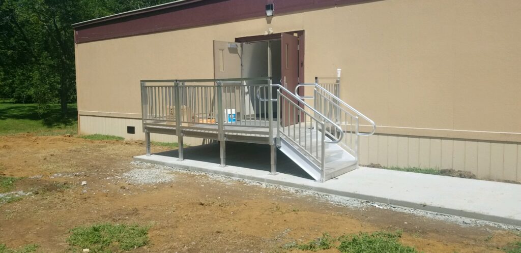 Entry Stairs Installation for Innovative Modular – Maineville, OH
