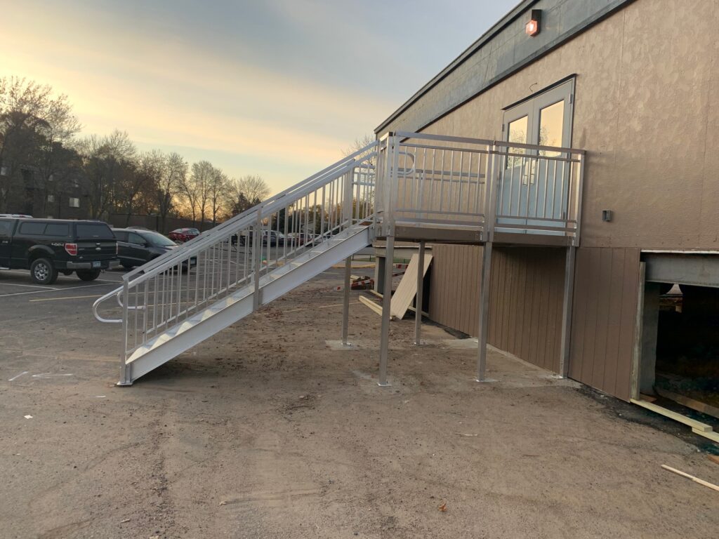 Double Door Entry Stairs Installation for Pleasantview, ES