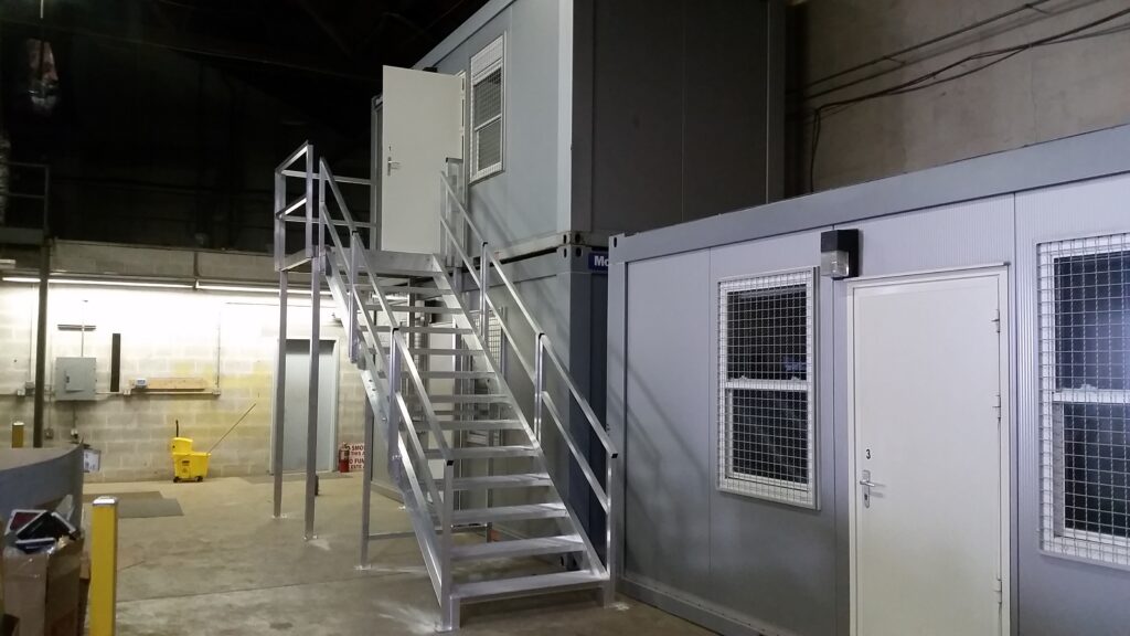 Industrial Stairs Installation for Big Bus Tours