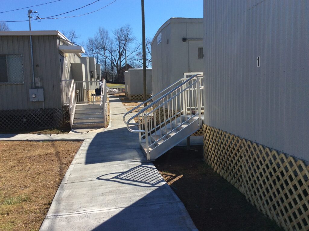 Entry Stairs and Awning Installation for ModSpace