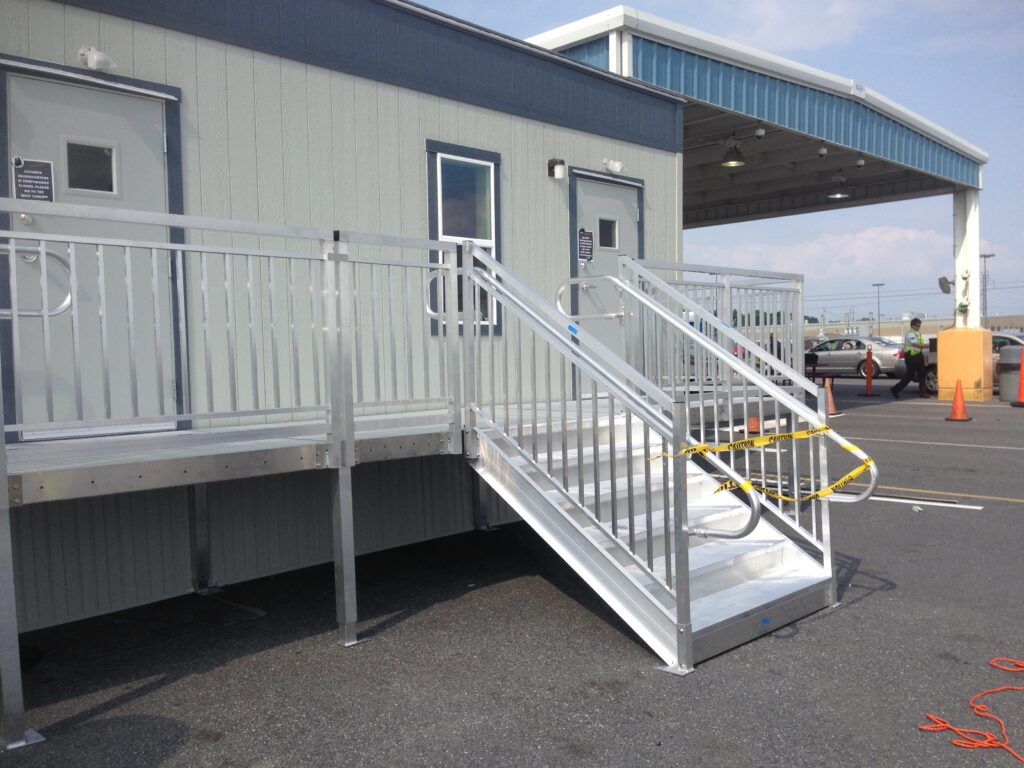 Industrial Stairs Installation for Manheim Auto Auction