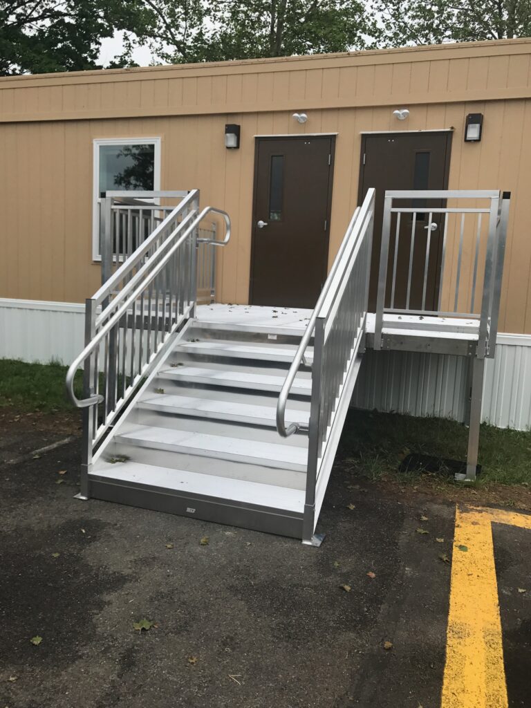 Entry Stairs Installation for Philadelphia Fire Academy