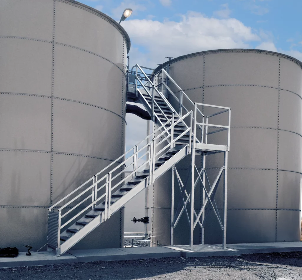 OSHA Stair Tower Installation at a Tank Farm