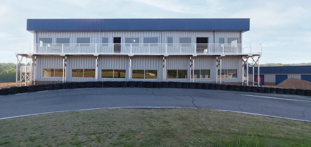 Two-Story Modular Decking and Stair Tower Installation