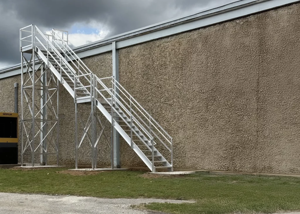 Roof Access Stair Tower Installed for Major Southeast Manufacturer